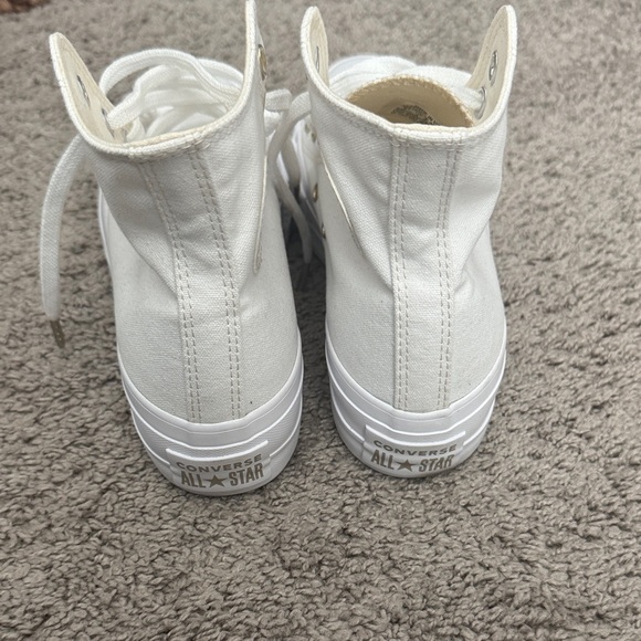 Converse Cream High-Top Sneakers - Picture 8 of 8